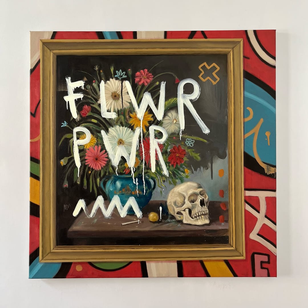 FLWR PWR – Grzegorz Kufel, olej, 2025