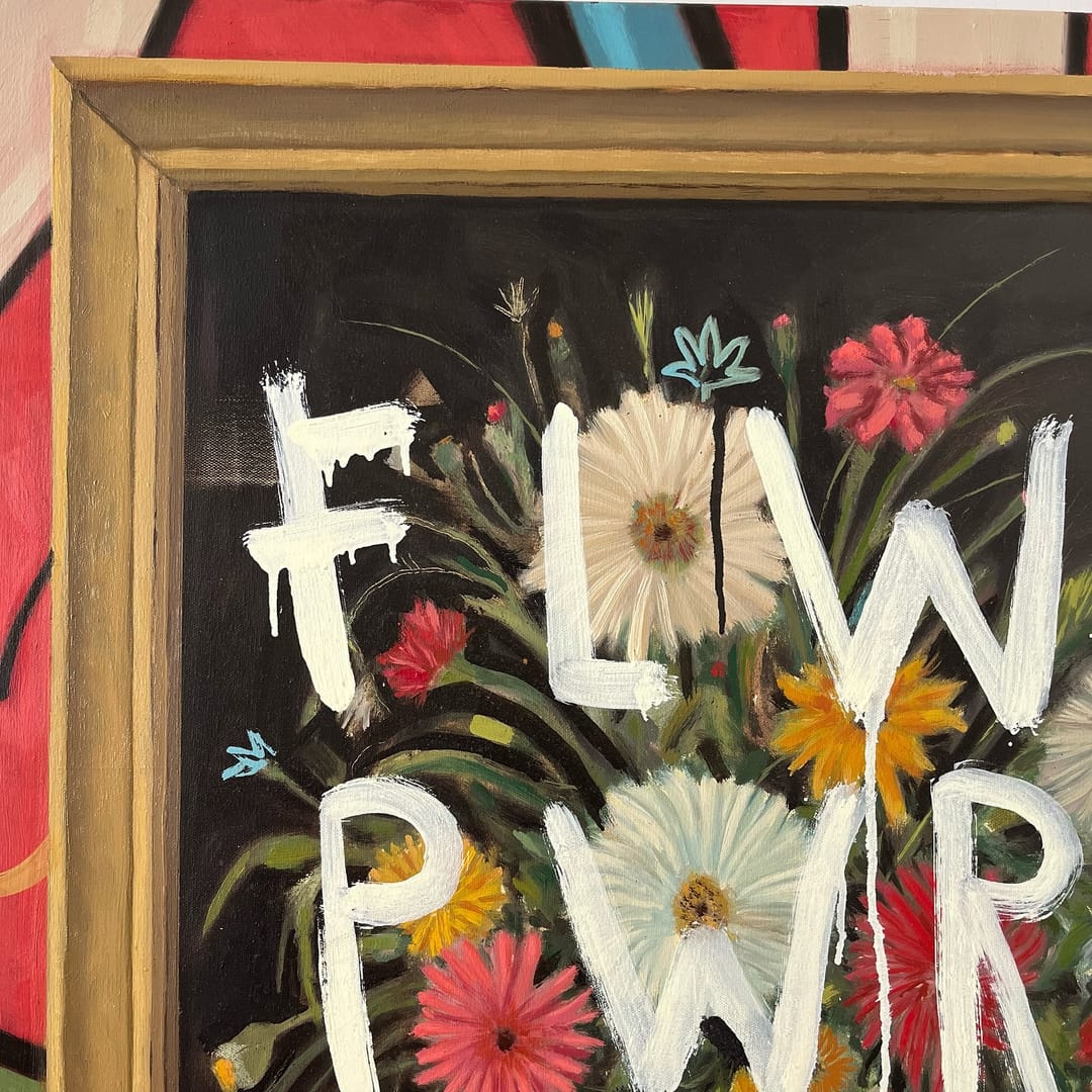 FLWR PWR – Grzegorz Kufel, olej, 2025