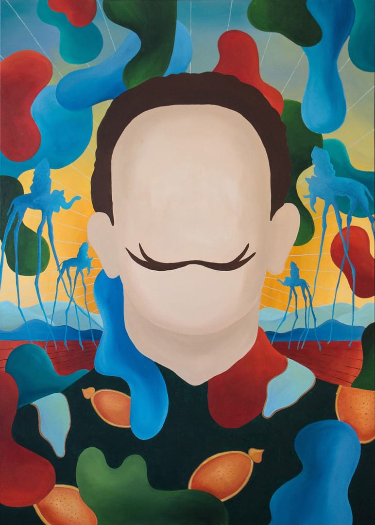 Twarze i symbole - Salvador Dalí – Monika Mrowiec, akryl, 2021