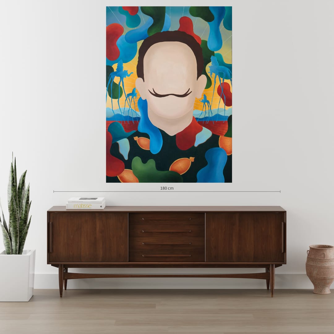 Twarze i symbole - Salvador Dalí – Monika Mrowiec, akryl, 2021