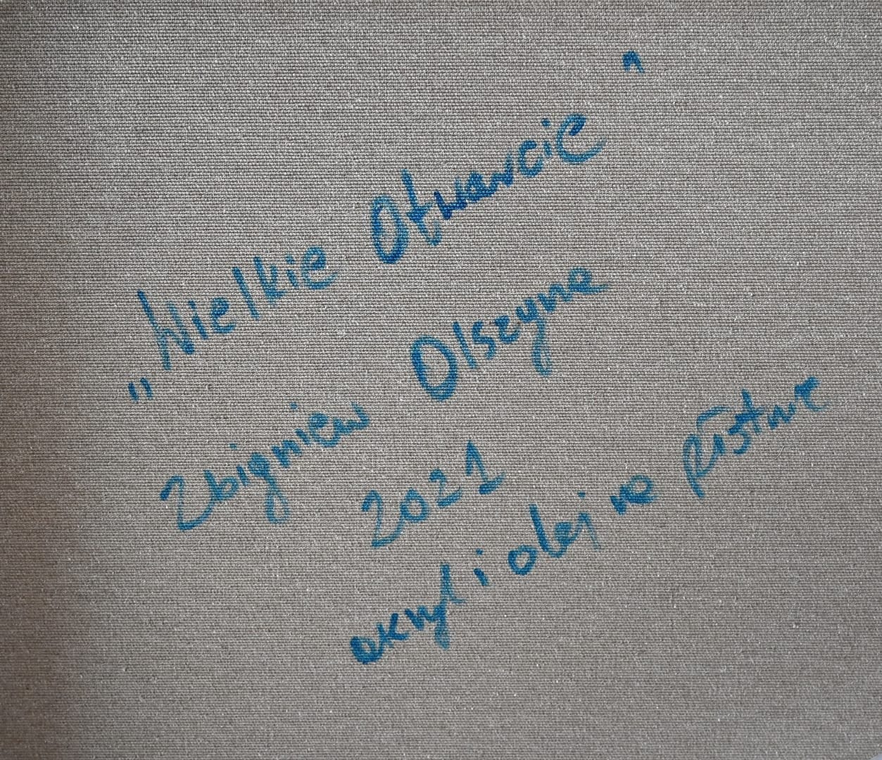 Wielkie otwarcie – Zbigniew Olszyna, olej, akryl, 2021