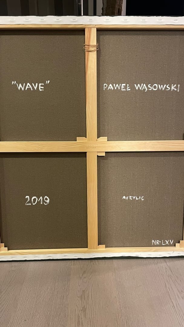 Wave – Paweł Wąsowski, akryl, 2019