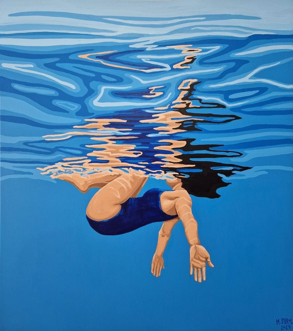 BIG BLUE 14 – Magdalena Purol, akryl, 2024