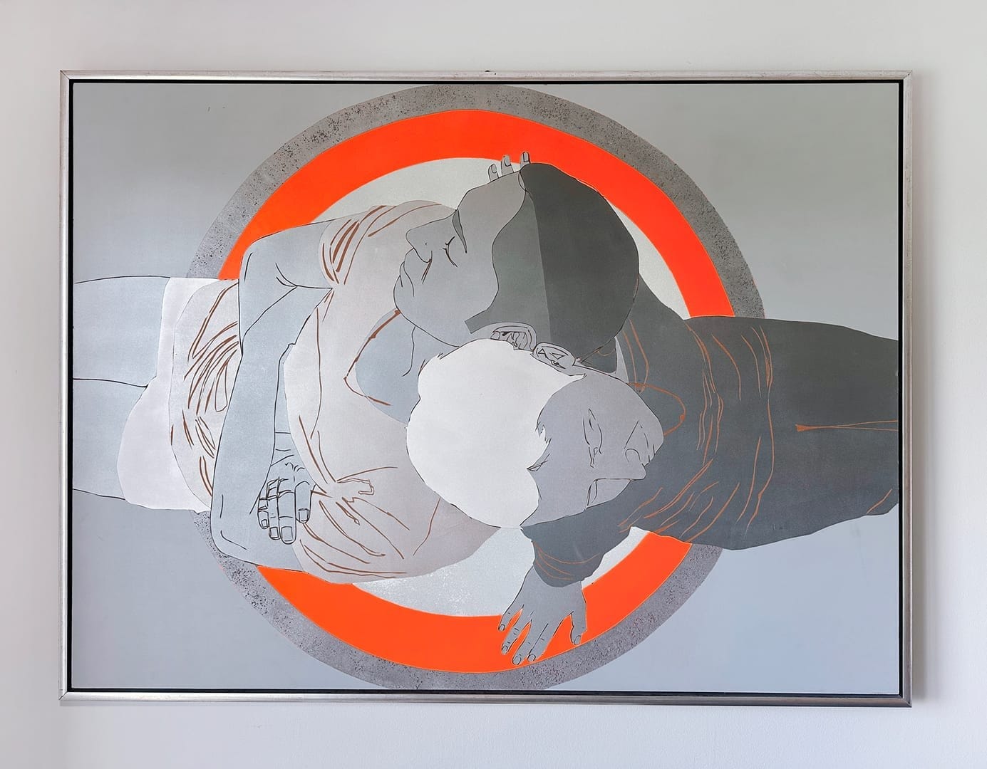 Odpoczynek - Zakaz wjazdu – Artur (Artór) Trojanowski, akryl, kolaż, technika własna, 2008