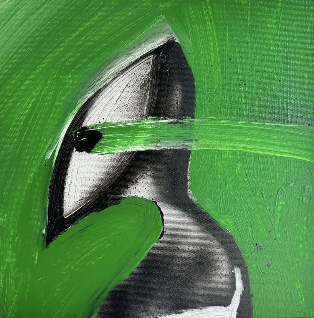 Zielono mi jest – NORIAKI, akryl, 2022