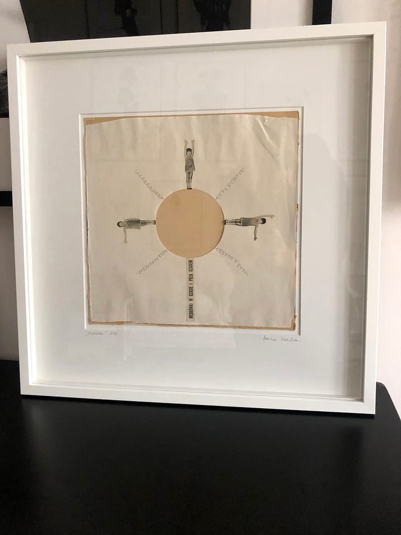 "Wędrówki" – Monika Lisiecka, kolaż, 2018