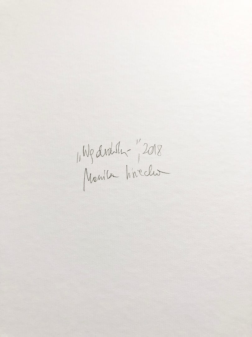 "Wędrówki" – Monika Lisiecka, kolaż, 2018