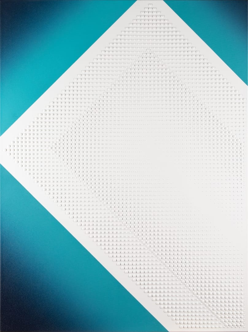 3953 z cyklu Skos – Dominik Janyszek, akryl, 2019