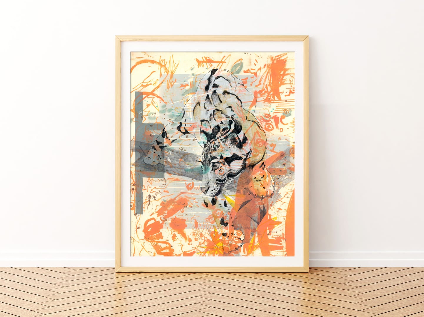 Leopard – Katarzyna Budka, technika własna, 2020