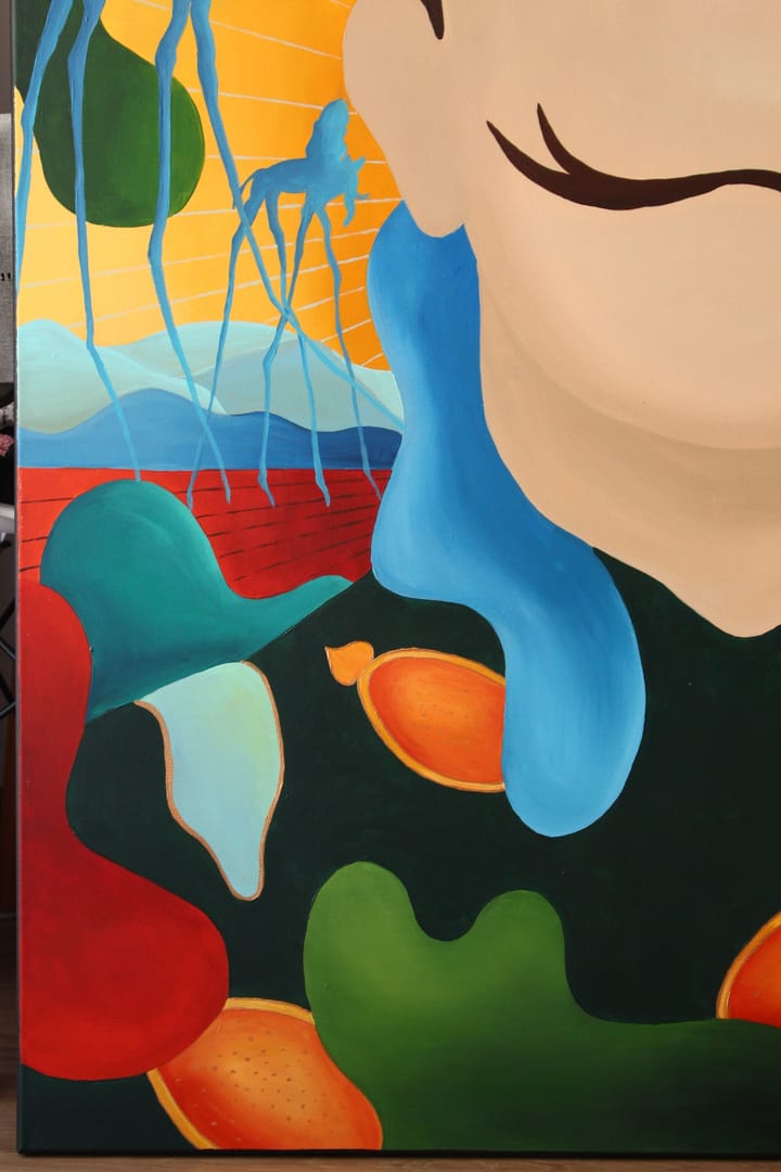 Twarze i symbole - Salvador Dalí – Monika Mrowiec, akryl, 2021