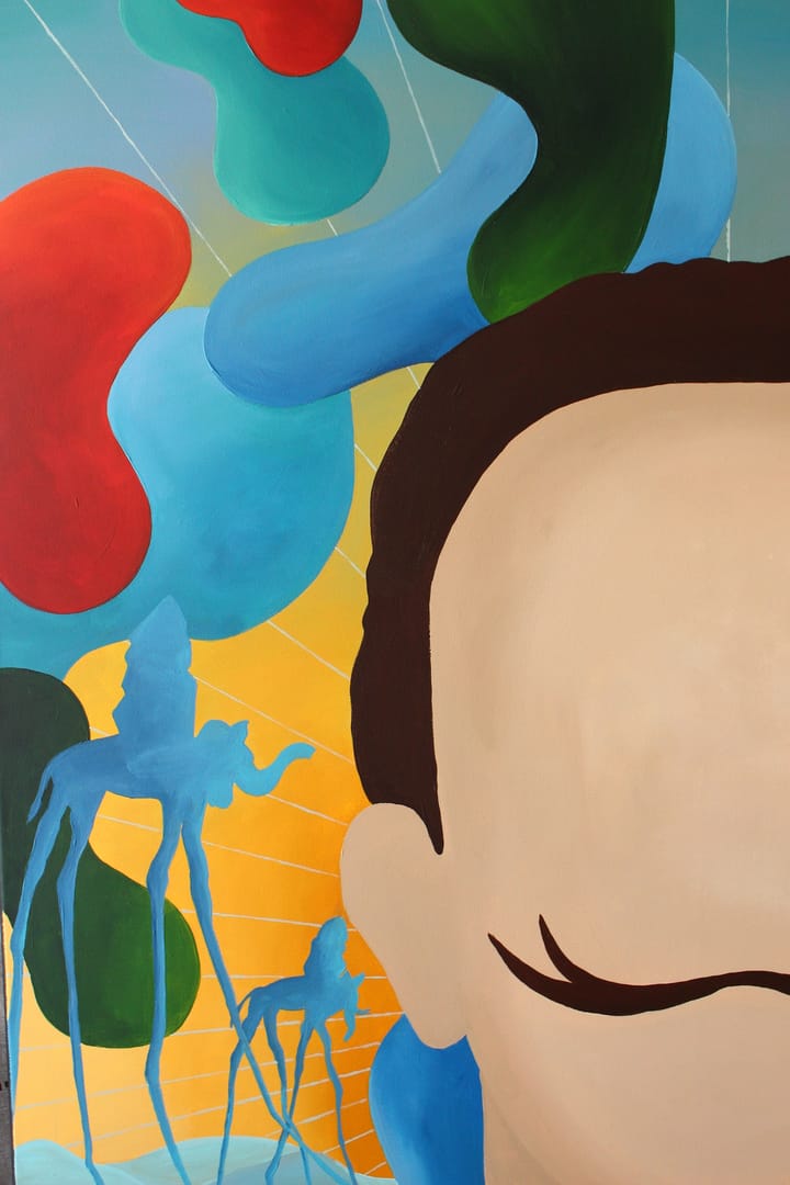 Twarze i symbole - Salvador Dalí – Monika Mrowiec, akryl, 2021