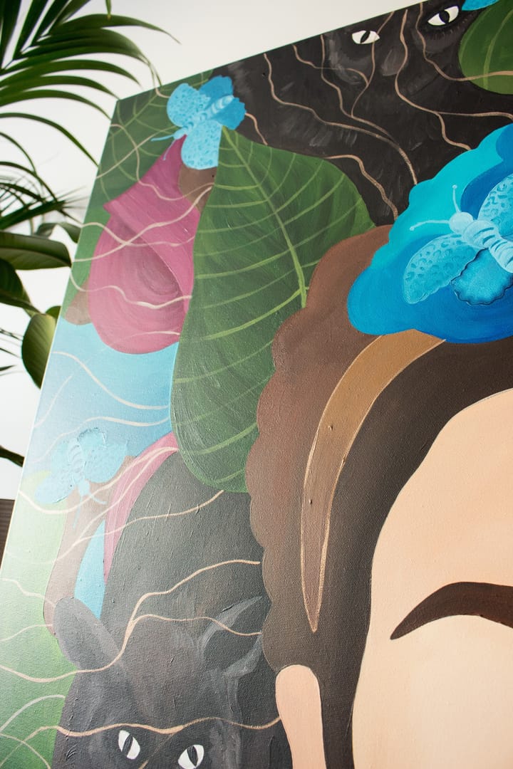 Twarze i symbole - Frida Kahlo – Monika Mrowiec, akryl, 2021