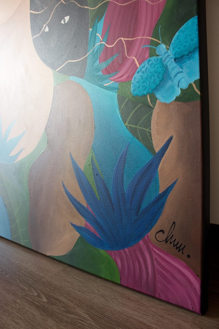 Twarze i symbole - Frida Kahlo – Monika Mrowiec, akryl, 2021