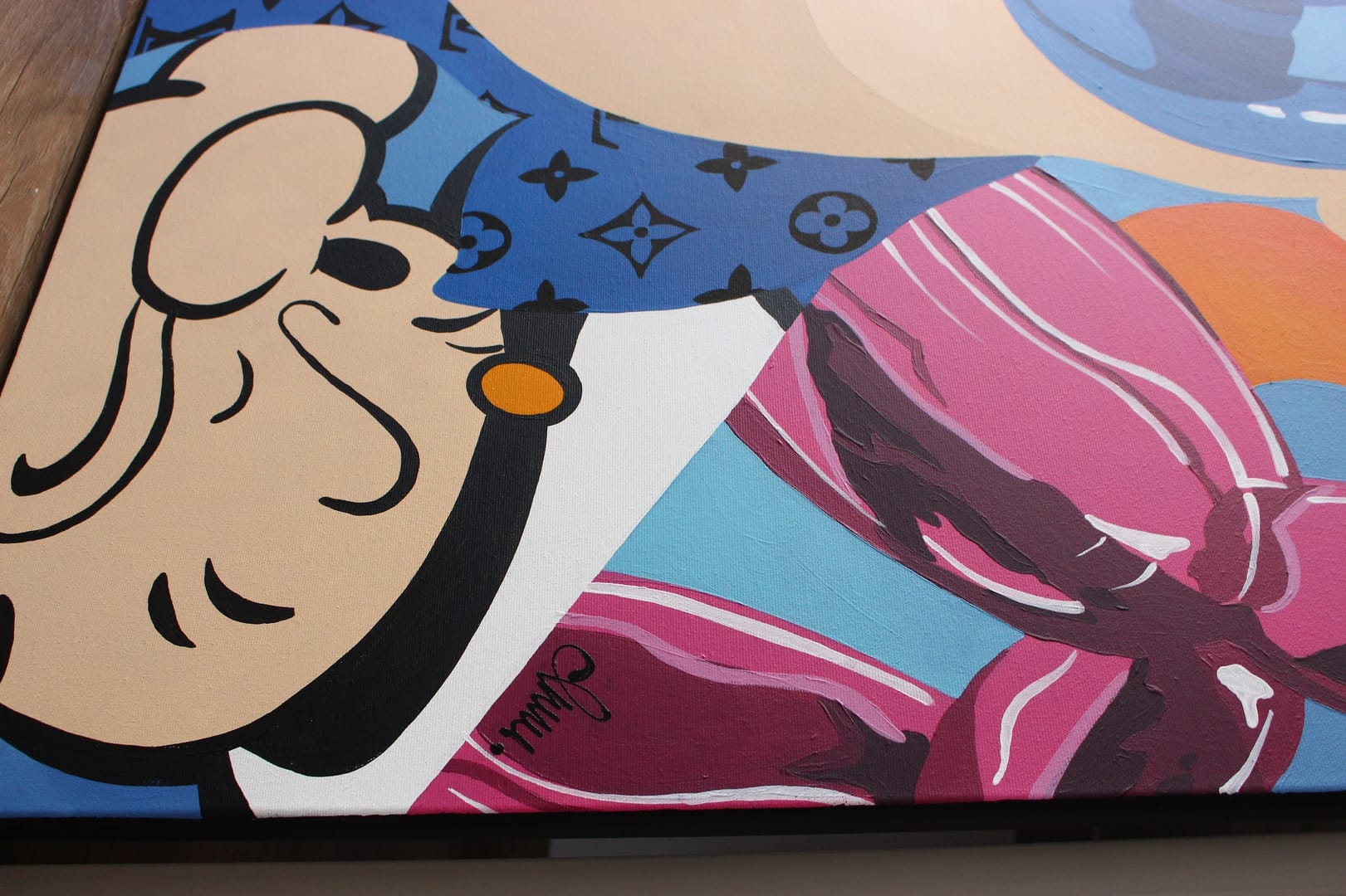 Twarze i symbole - Jeff Koons – Monika Mrowiec, akryl, 2021