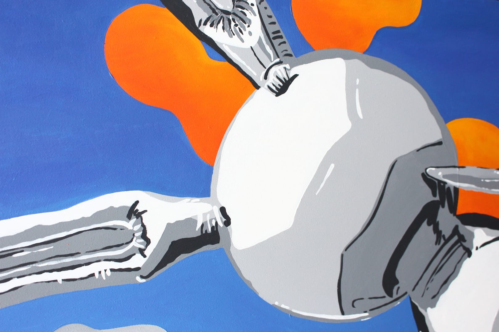 Twarze i symbole - Jeff Koons – Monika Mrowiec, akryl, 2021