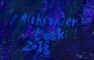 Sankthans – Aleksander Łęski, olej, akryl, 2018