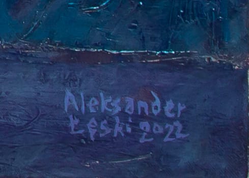 Flekkefjord V – Aleksander Łęski, akryl, olej, 2022