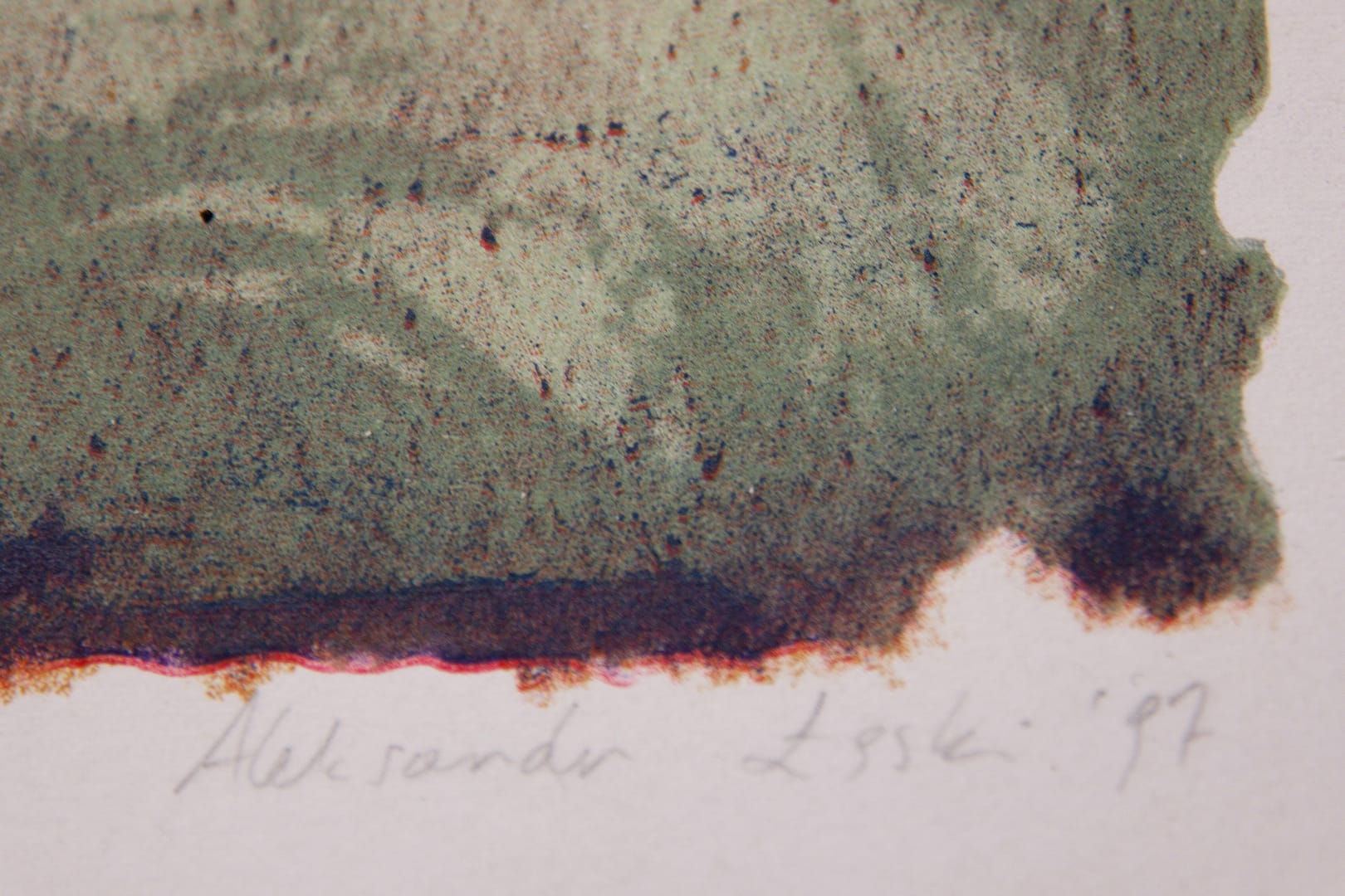 Miraż – Aleksander Łęski, litografia, 1997