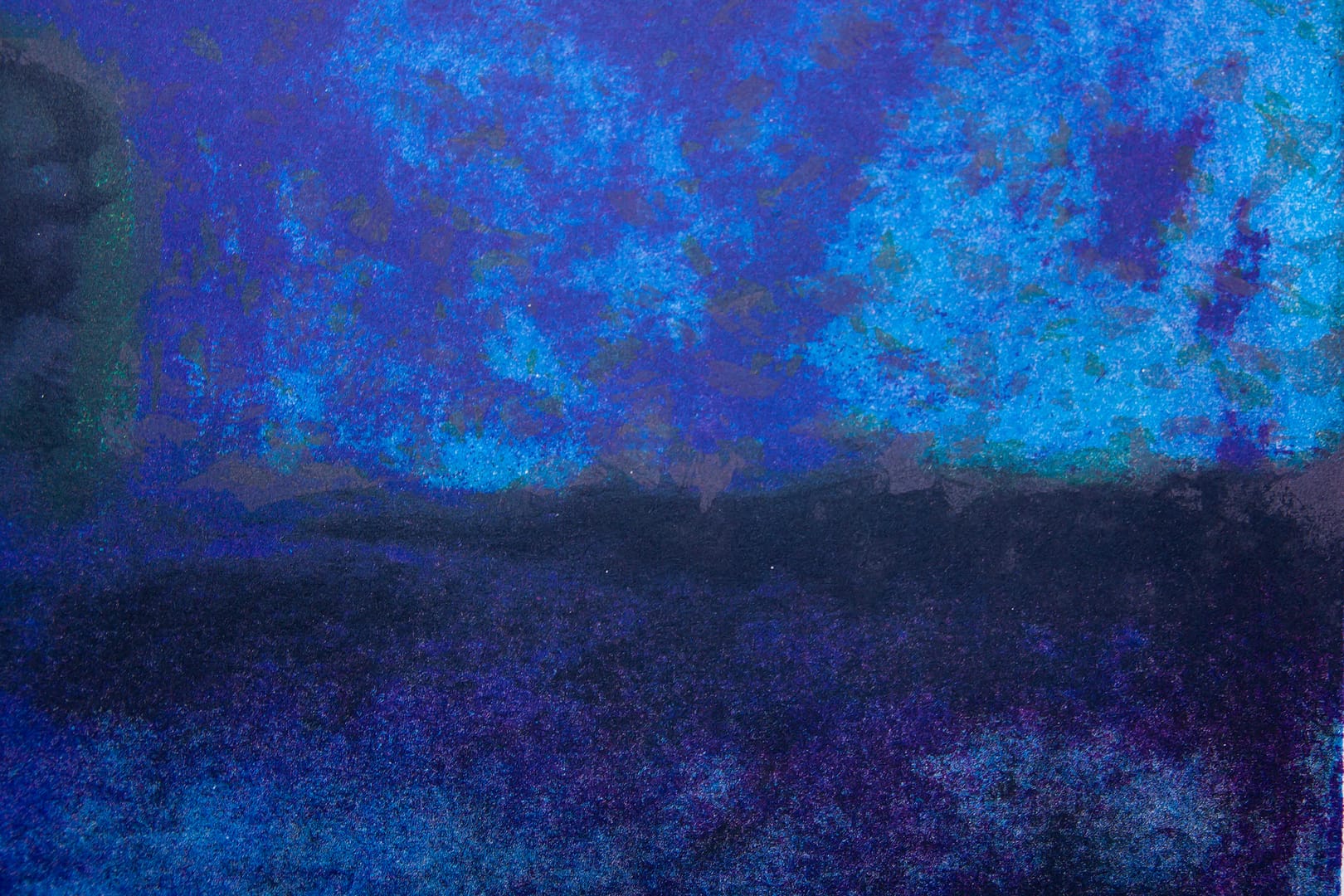 Pejzaż III – Aleksander Łęski, litografia, 1998
