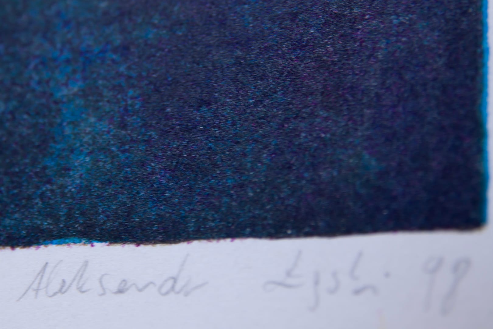 Pejzaż III – Aleksander Łęski, litografia, 1998