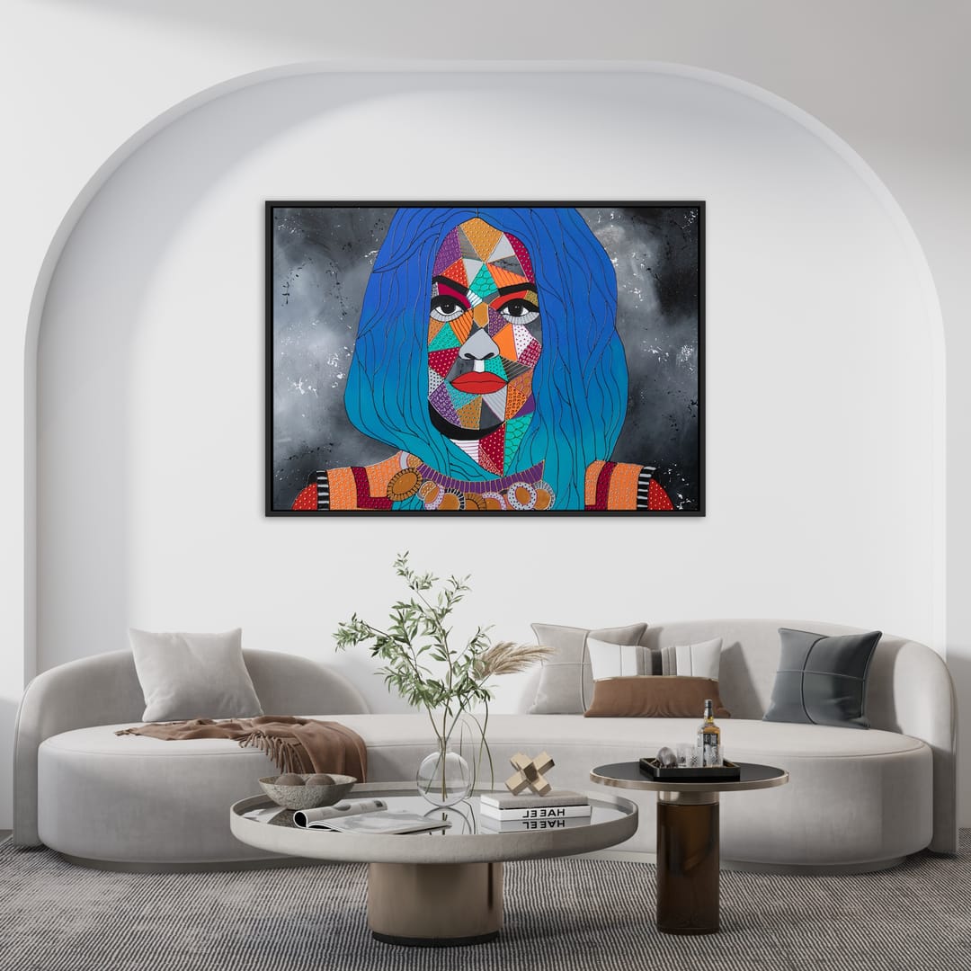 Rita: portret II – Monika Mrowiec, technika mieszana, 2025