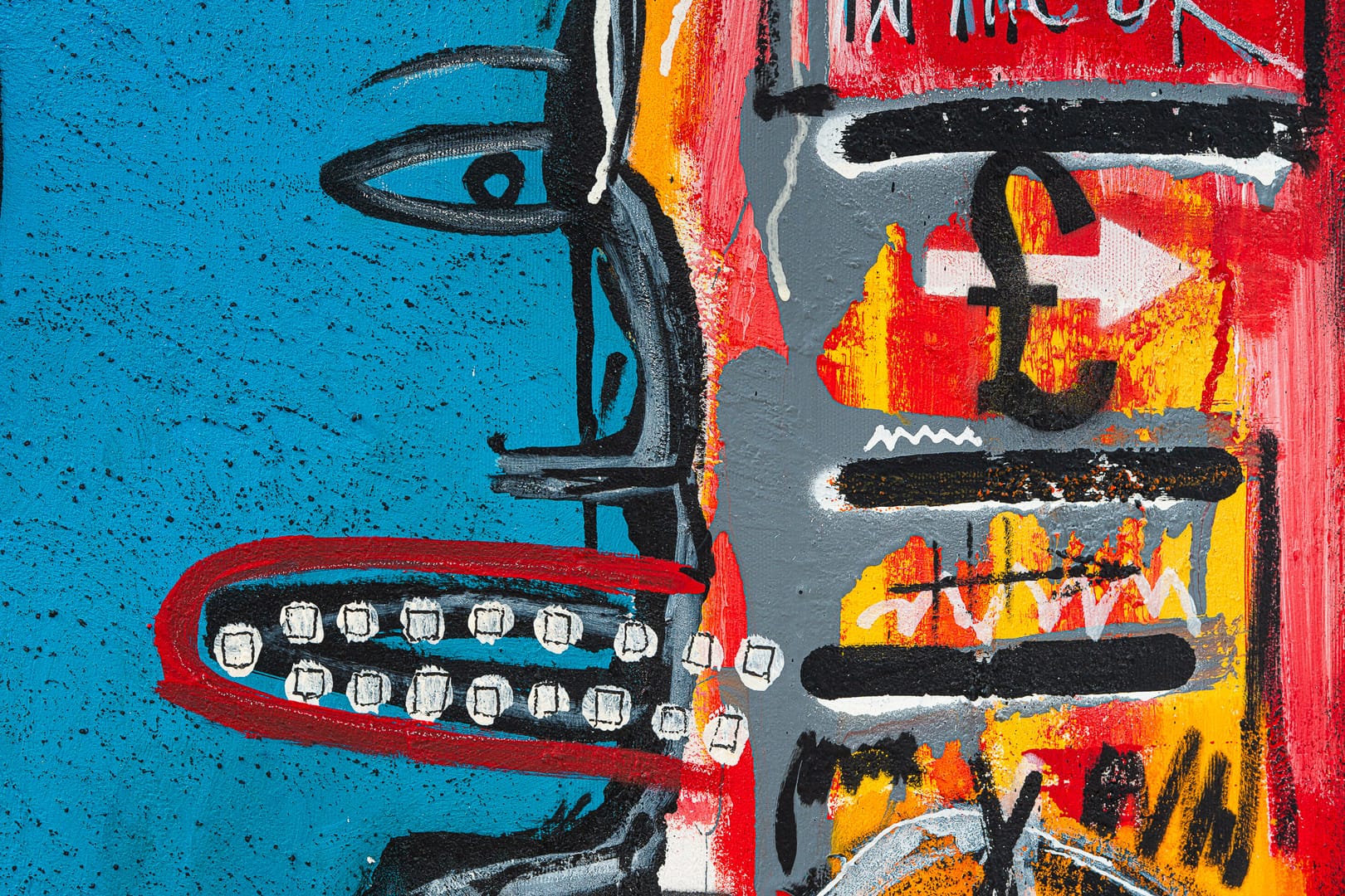 Anarchy in the U.K – Kamil Jaczyński, technika własna, technika mieszana, akryl, graffiti, 2021