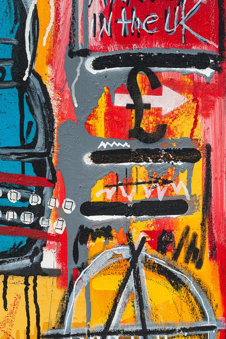 Anarchy in the U.K – Kamil Jaczyński, technika własna, technika mieszana, akryl, graffiti, 2021