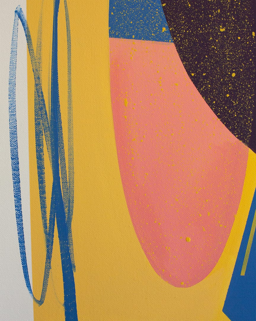 Flat Pink – Maciej Ignaciuk, akryl, 2025