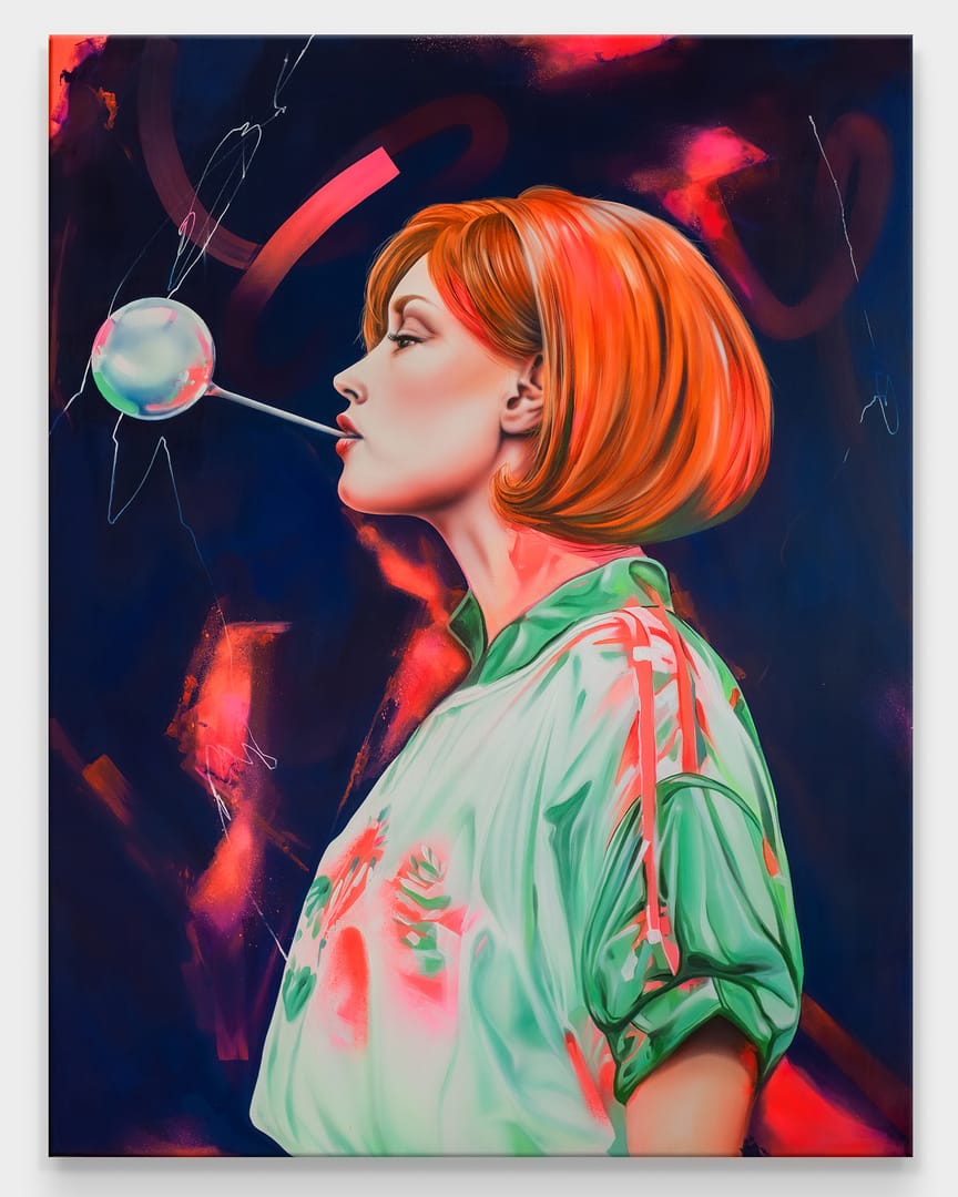 Soap Ball – Maciej Ignaciuk, akryl, air brush, graffiti, 2025