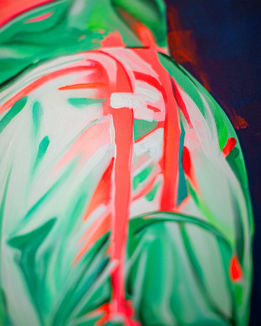 Soap Ball – Maciej Ignaciuk, akryl, air brush, graffiti, 2025