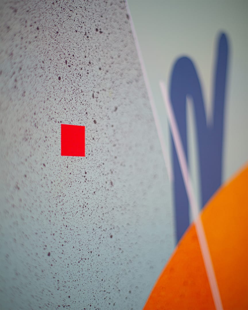 Orange Moon – Maciej Ignaciuk, akryl, 2025