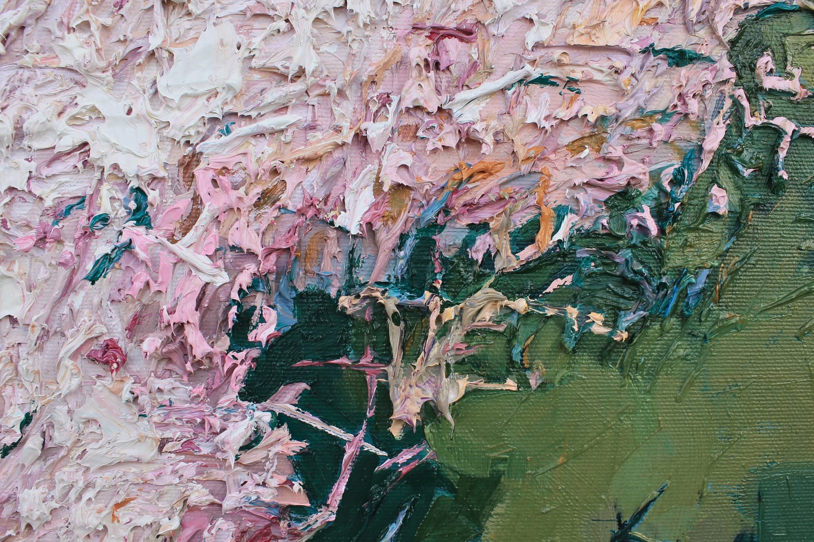 Flowering 95 – Olena Horhol, olej, 2024