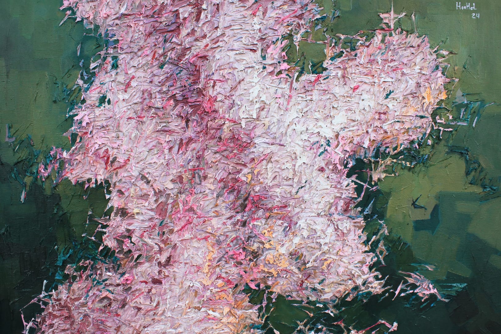Flowering 95 – Olena Horhol, olej, 2024