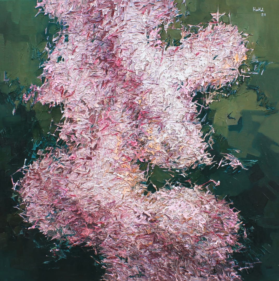 Flowering 95 – Olena Horhol, olej, 2024