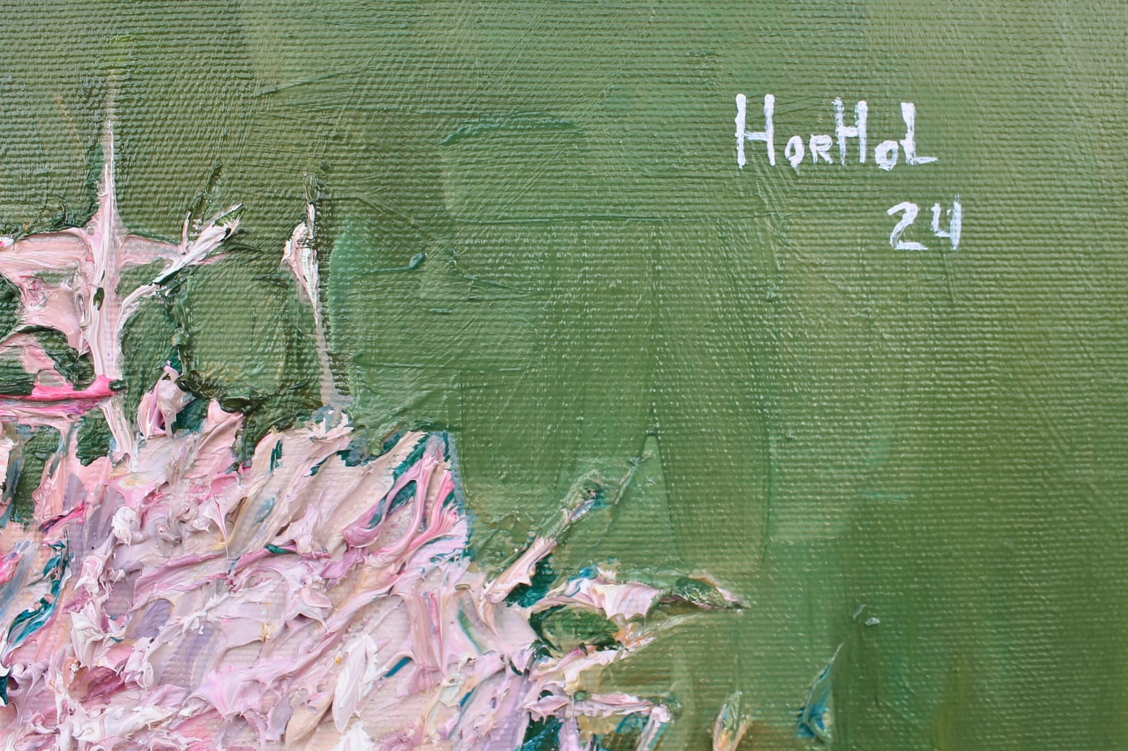 Flowering 95 – Olena Horhol, olej, 2024