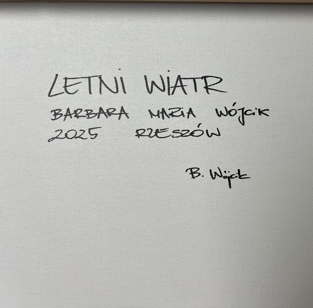Letni wiatr – Barbara Maria Wójcik, akryl, 2025