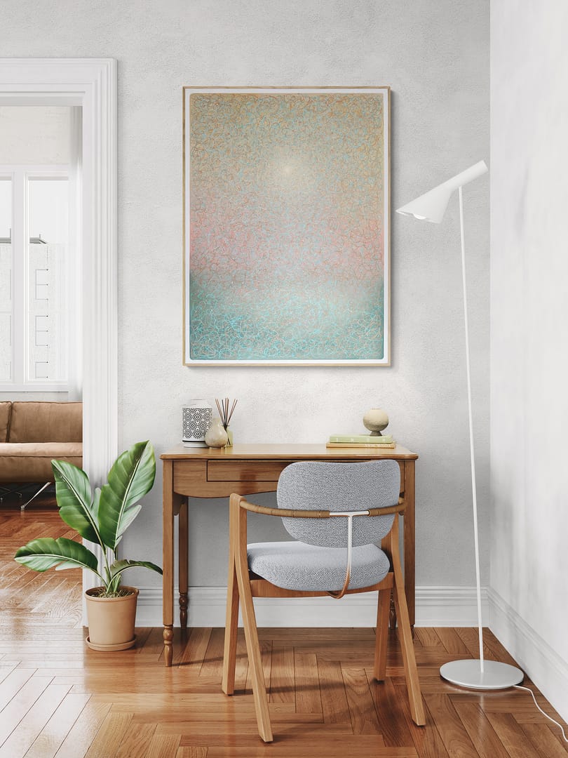 Pastel Morning – Justyna Frankowska, akryl, 2025