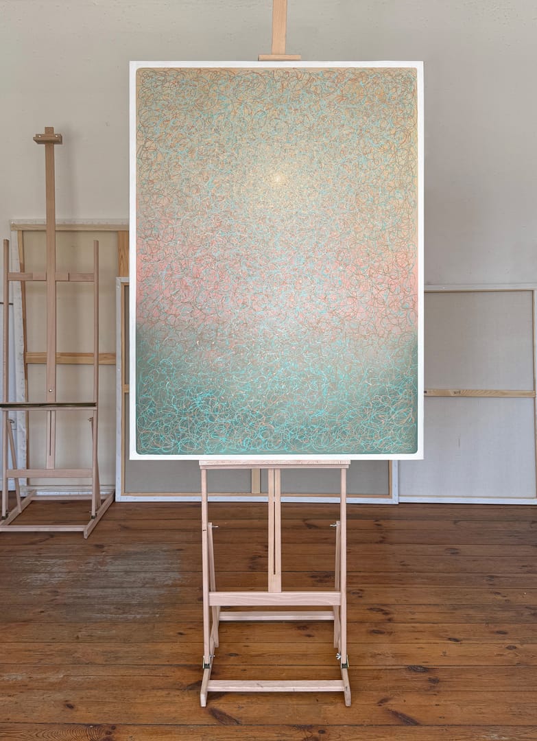 Pastel Morning – Justyna Frankowska, akryl, 2025