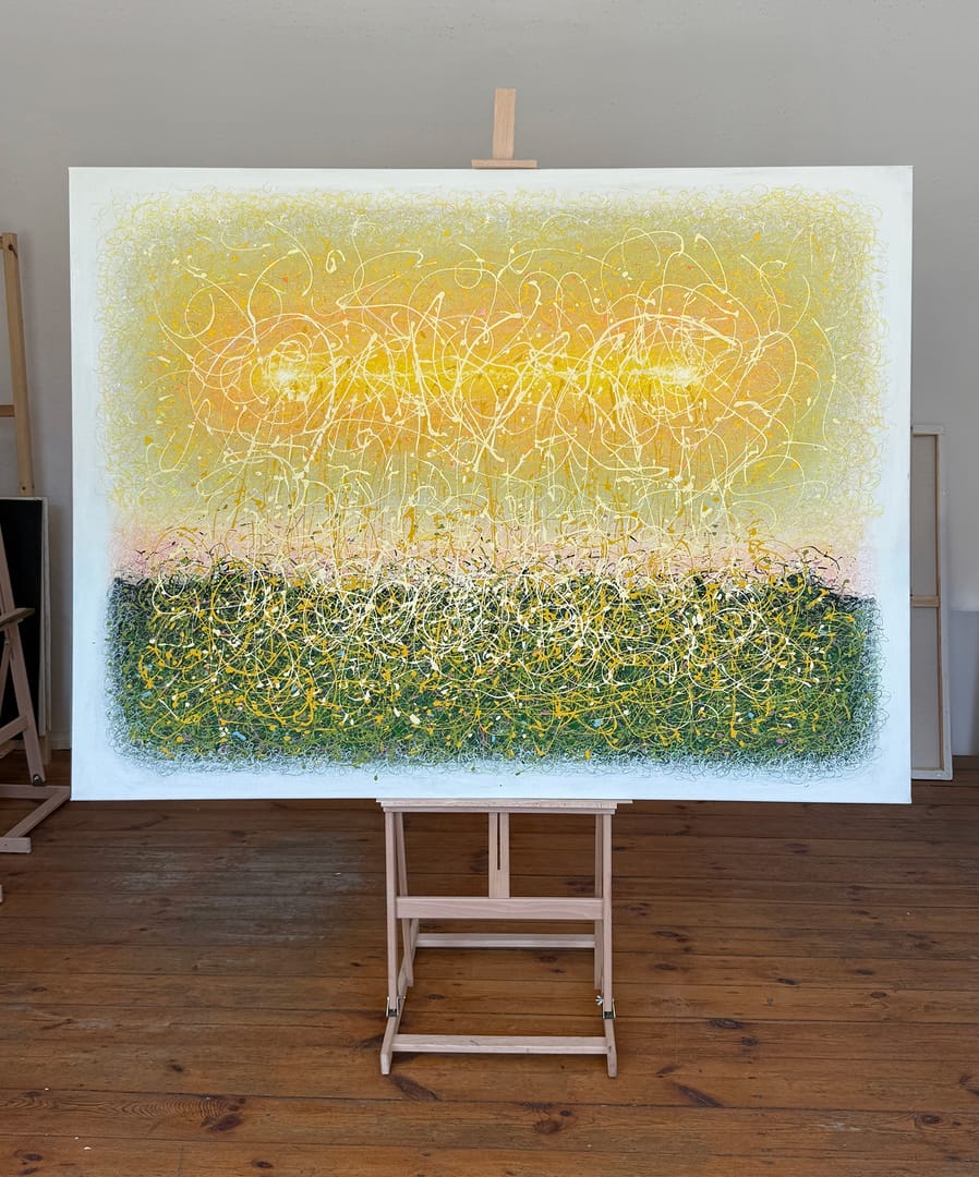 Two Suns – Justyna Frankowska, akryl, 2024