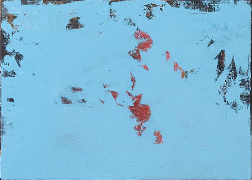 Covered Red – Prot Urban, olej, 2025