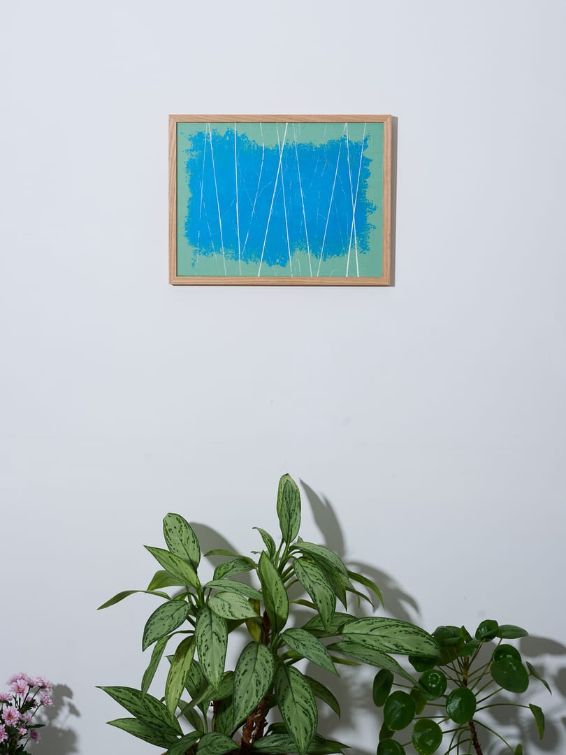 Blue – Prot Urban, akryl, 2025