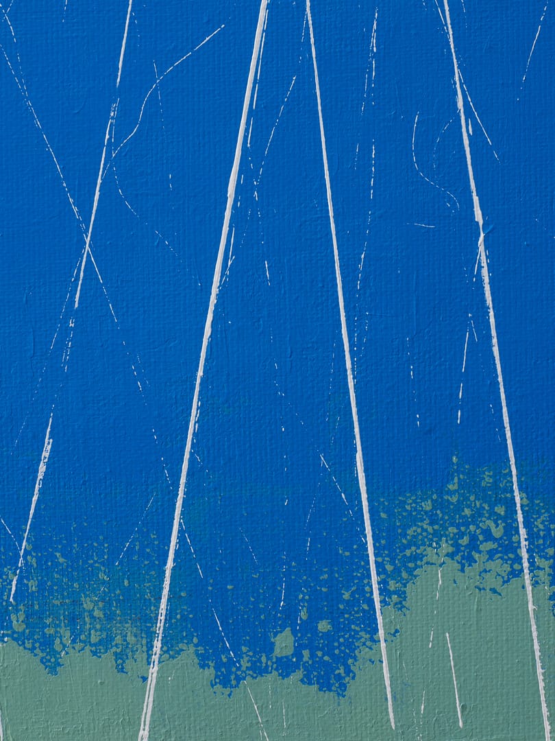 Blue – Prot Urban, akryl, 2025