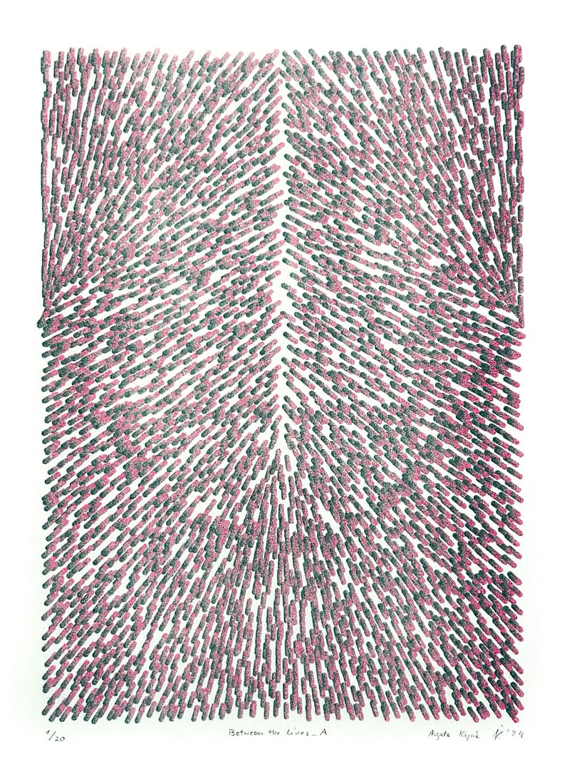 Between the lines_A – Agata Kycia, sztuka cyfrowa, 2024