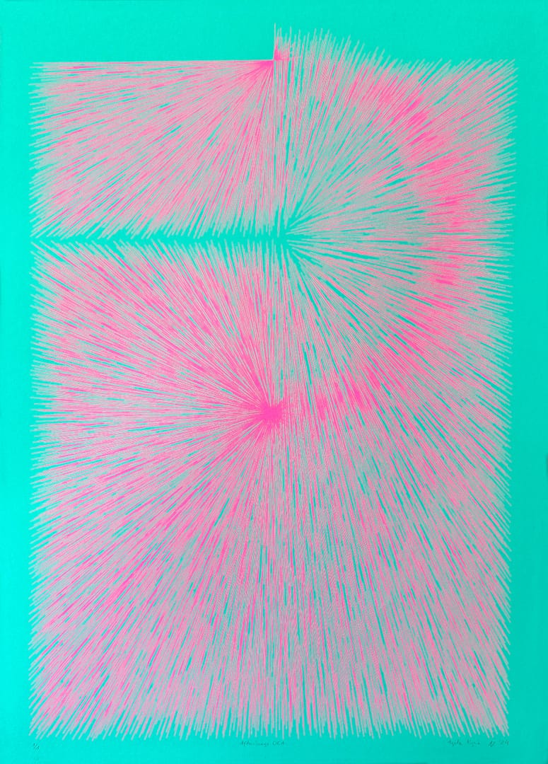 Afterimage 06A – Agata Kycia, serigrafia, 2024