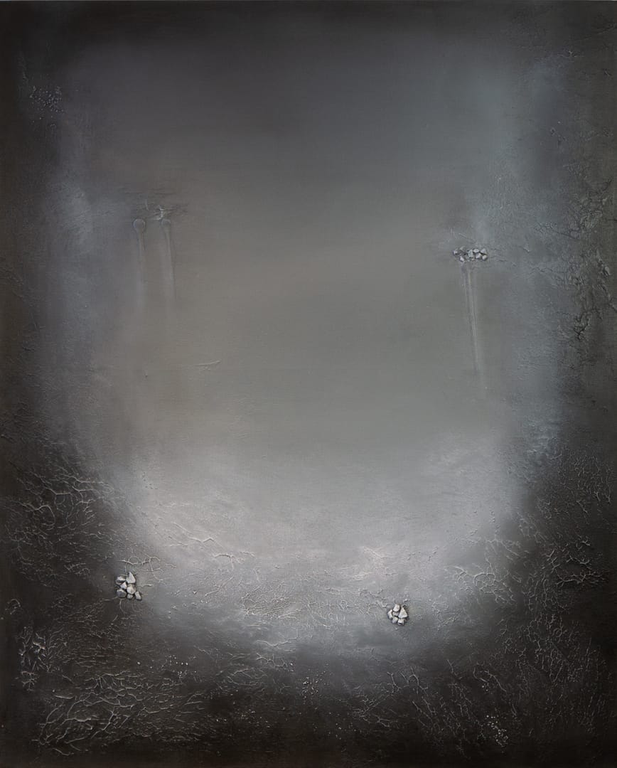 Gray Possession – Marta Chudzik, akryl, technika własna, 2023
