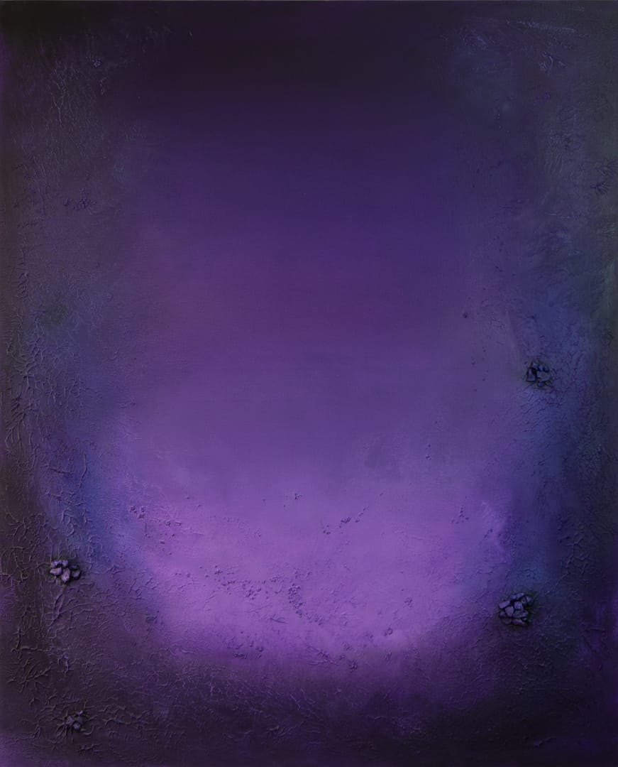Purple possession – Marta Chudzik, akryl, technika mieszana, technika własna, 2023
