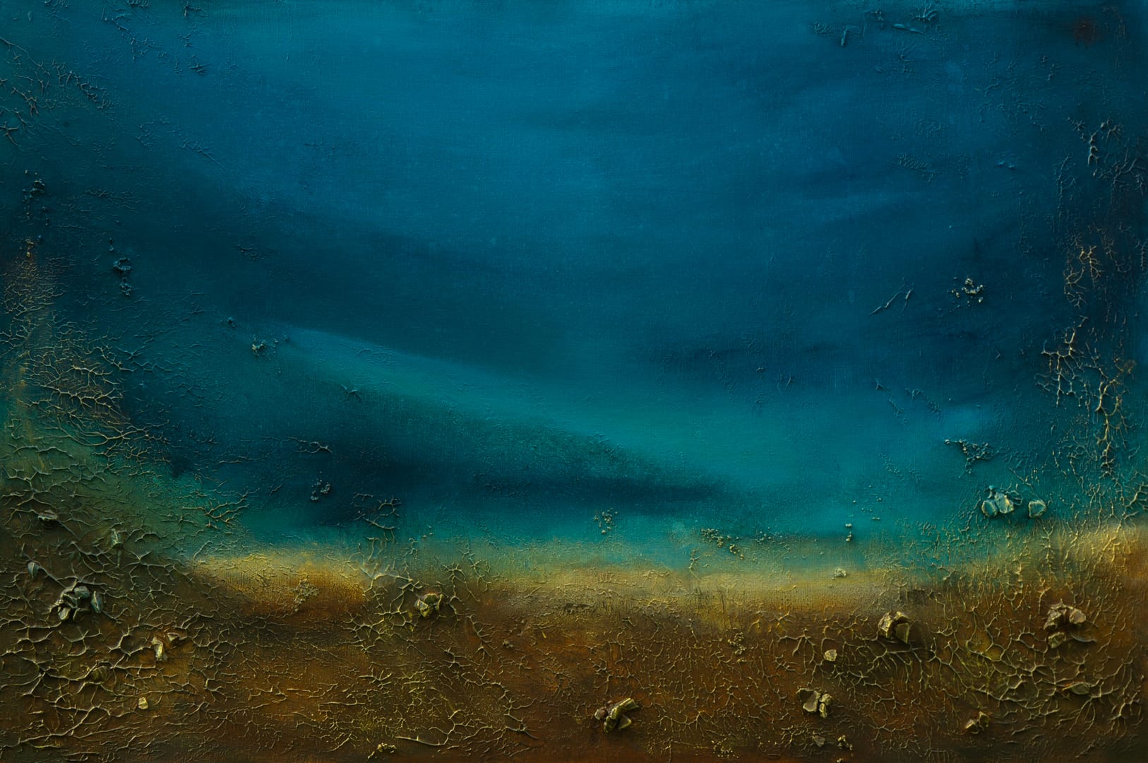 Sky and soil – Marta Chudzik, akryl, technika mieszana, technika własna, 2023