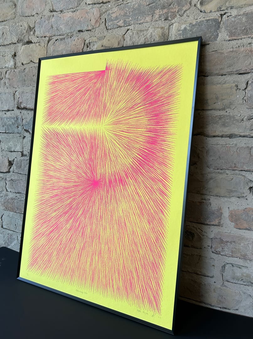 Afterimage 07A – Agata Kycia, serigrafia, 2024