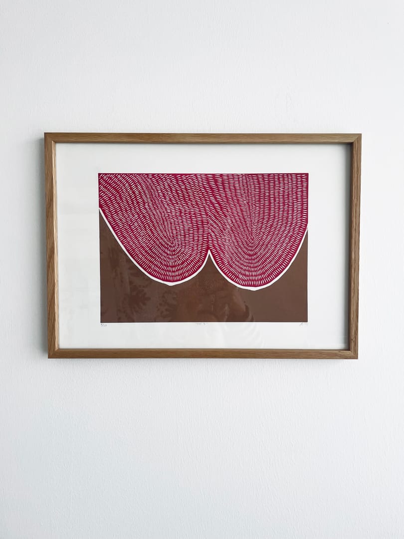 She 3 – Agata Kycia, linoryt, 2024