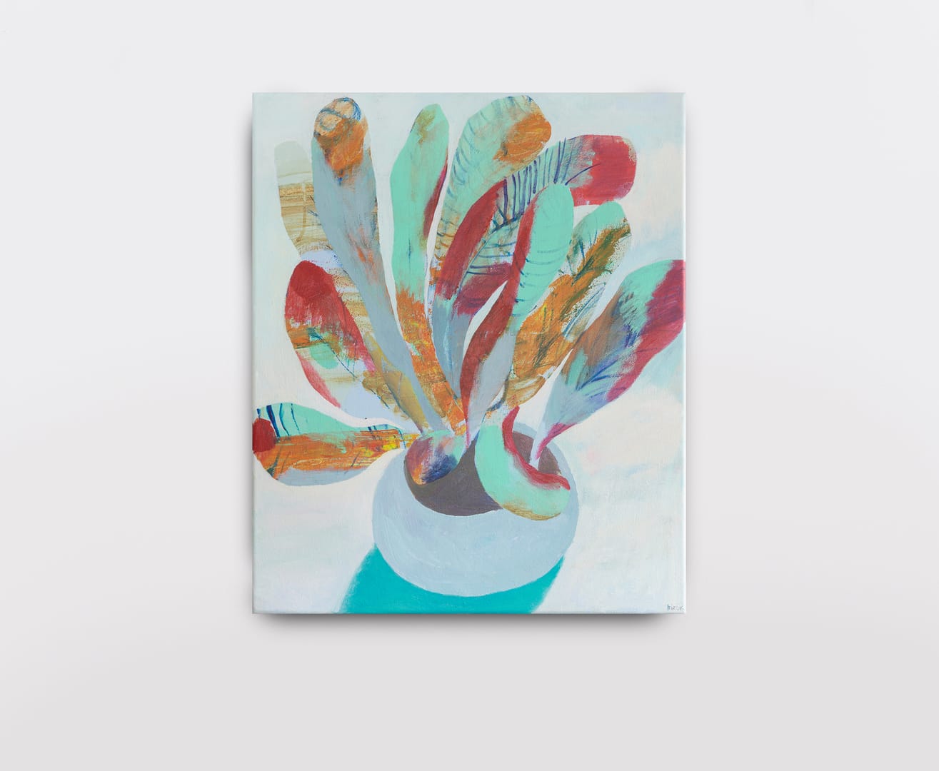 Feather Flower – Aliaksandr Biruk, akryl, 2025